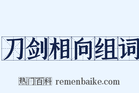 刀剑相向组词是什么意思的图片